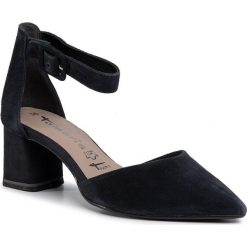 Sandały TAMARIS - 1-24422-24 Navy 805. Niebieskie klapki damskie Tamaris, bez wzorów, z zamszu, bez obcasa, na obcasie. Za 249,00 zł.