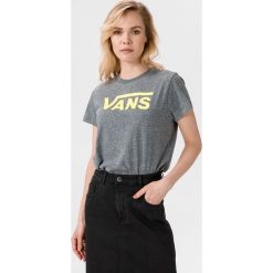 Vans Flying V Koszulka Szary. Szare koszulki damskie Vans, xs, z haftami, z bawełny, bez kołnierzyka, z krótkim rękawem. Za 118,95 zł.