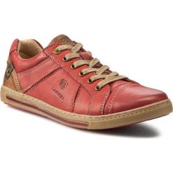 Półbuty LASOCKI - WI12-CHERRY-08 Czerwony. Czerwone półbuty damskie skórzane marki Lasocki, na płaskiej podeszwie. Za 139,99 zł.