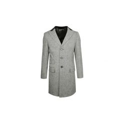 Płaszcze Trussardi U21TRC0095 / Napoli. Szare płaszcze męskie Trussardi, m, bez wzorów, bez kaptura. Za 799,00 zł.