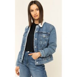 Kurtka jeansowa Calvin Klein Jeans J20J213161. Niebieskie kurtki damskie Calvin Klein Jeans, s, bez wzorów, z bawełny, bez kaptura. W wyprzedaży za 519,00 zł.