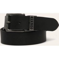 Guess Jeans - Pasek. Czarne paski męskie Guess Jeans, w paski, z jeansu. W wyprzedaży za 219,90 zł.