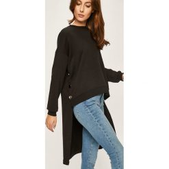 Answear - Bluza. Czarne bluzy damskie ANSWEAR, s, bez wzorów, z bawełny, bez rękawów, bez kaptura. Za 139,90 zł.