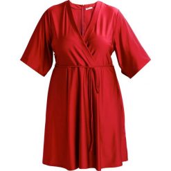 Sukienki hiszpanki: Glamorous Curve Sukienka z dżerseju burgundy