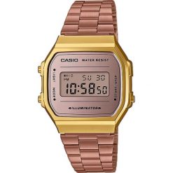 Casio - Zegarek A168WECM. Żółte zegarki damskie CASIO, ze stali. W wyprzedaży za 239,90 zł.