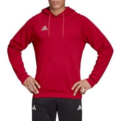 Adidas Tan Hooded Sweatshirt DZ9613 bluzy męskie bordowe S. Czerwone bluzy męskie Adidas, s, bez wzorów, z bawełny, klasyczne, z kapturem, bez rękawów, bez kaptura. W wyprzedaży za 199,99 zł.