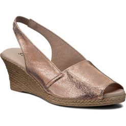Sandały SERGIO BARDI - Anastasie FS127241517KD 711. Żółte klapki damskie marki Sergio Bardi, bez wzorów, ze skóry, bez obcasa, na koturnie. W wyprzedaży za 149,00 zł.