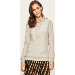 Roxy - Bluza. Szare bluzy damskie Roxy, s, z nadrukiem, z bawełny, bez rękawów, z kapturem. Za 219,90 zł.