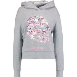 Bluzy rozpinane damskie: Cheap Monday ATTRACT CROWDED SKULL Bluza z kapturem grey melange
