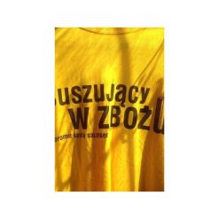 Buszujący w zbożu. Żółte t-shirty męskie marki Kurdemol, s, bez wzorów, z dresówki, z dekoltem na plecach. Za 79,00 zł.