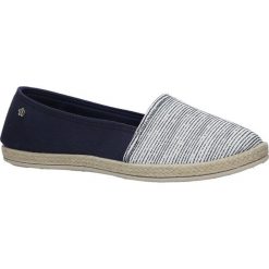 Granatowe espadryle slip on w paski Casu B865-13. Szare espadryle damskie marki Casu, w paski. Za 49,99 zł.