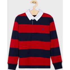 Polo Ralph Lauren - Longsleeve dziecięcy 134-176 cm. Czerwone t-shirty chłopięce Polo Ralph Lauren, bez wzorów, z bawełny, z długim rękawem. W wyprzedaży za 219,90 zł.