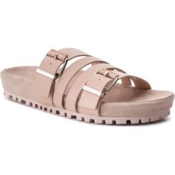 Klapki MARC O'POLO - 903 15281103 100 Rose 305. Brązowe klapki damskie Marc O'Polo, bez wzorów, ze skóry, bez obcasa. W wyprzedaży za 299,00 zł.