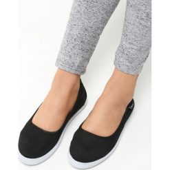Trampki damskie slip on: Czarne Tenisówki Emma