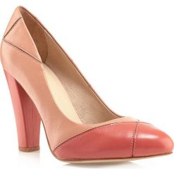 Buty damskie. Różowe czółenka damskie Wittchen, ze skóry, na wysokim obcasie. W wyprzedaży za 149,90 zł.