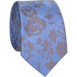 Krawat KWWR002116. Niebieskie krawaty męskie Giacomo Conti, bez wzorów, z mikrofibry, eleganckie. Za 69,00 zł.