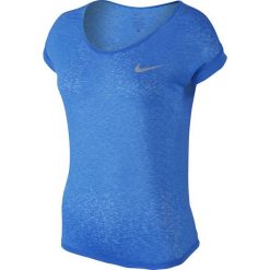 Bluzki asymetryczne: koszulka do biegania damska NIKE DRI-FIT COOL SHORT SLEEVE / 719870-435 – NIKE DRI-FIT COOL SHORT SLEEVE