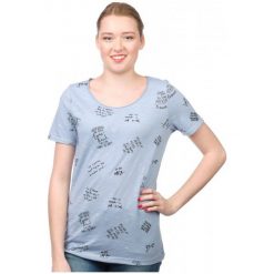 S.Oliver T-Shirt Damski 34 Niebieski. Niebieskie t-shirty damskie S.Oliver, s. W wyprzedaży za 48,00 zł.