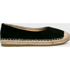 Answear - Espadryle Marquiiz. Czarne espadryle damskie ANSWEAR, bez wzorów, z gumy, bez obcasa, na obcasie. W wyprzedaży za 69,90 zł.
