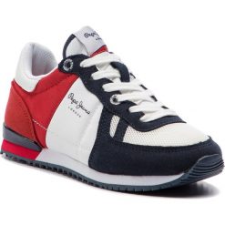 Sneakersy PEPE JEANS - Sydney Basic SS19 PBS30391 Red 225. Czerwone trampki chłopięce marki Pepe Jeans, bez wzorów, z jeansu, na sznurówki. Za 219,00 zł.
