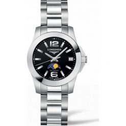 LONGINES Conquest L3.380.4.58.6. Szare zegarki damskie LONGINES, ze stali. Za 3280,00 zł.
