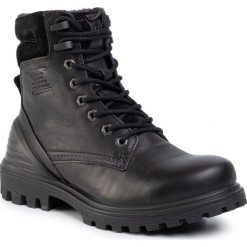Trapery ECCO - Ecco Tredtray W 46032351052 Black/Black. Czarne trapery damskie ecco, ze skóry, sportowe, na wysokim obcasie, bez zapięcia. W wyprzedaży za 639,00 zł.