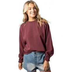 Rip Curl bluza damska The Searchers Crew XL bordowa. Czerwone bluzy damskie xl, z haftami. Za 289,00 zł.