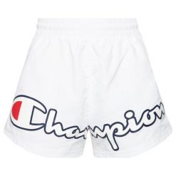 Szorty sportowe Champion Logo Leg Track 112661. Czarne spodenki sportowe damskie Champion, s, bez wzorów, sportowe. W wyprzedaży za 139,00 zł.
