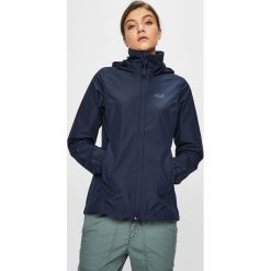 Jack Wolfskin - Kurtka. Niebieskie kurtki damskie Jack Wolfskin, s, bez wzorów, z poliesteru, krótkie, z kapturem. W wyprzedaży za 379,90 zł.