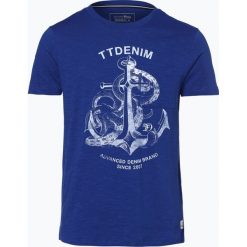 T-shirty męskie: Tom Tailor Denim – T-shirt męski, niebieski
