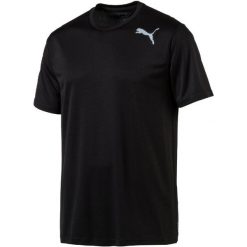 Puma Koszulka Sportowa Essential Ss Tee Black Xl. Czarne koszulki męskie Puma, xl, bez wzorów, ze skóry, bez kołnierzyka, bez rękawów, na fitness i siłownię. W wyprzedaży za 69,00 zł.