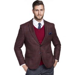 Marynarka MARTINO MATS000203. Czerwone marynarki męskie Giacomo Conti, m, bez wzorów, z wełny, eleganckie. Za 999,00 zł.