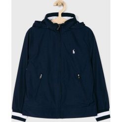 Polo Ralph Lauren - Kurtka dziecięca 134-176 cm. Niebieskie kurtki chłopięce Polo Ralph Lauren, bez wzorów, z poliesteru, krótkie, bez kaptura. W wyprzedaży za 329,90 zł.