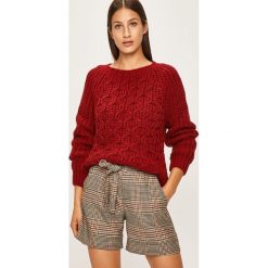Answear - Sweter. Brązowe swetry damskie ANSWEAR, s, bez wzorów, z wełny, bez rękawów, bez kaptura. W wyprzedaży za 89,90 zł.