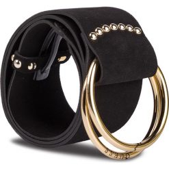 Pasek Damski GUESS - W92Z69 L0HB0 JBLK. Czarne paski damskie Guess, w paski, ze skóry. W wyprzedaży za 259,00 zł.