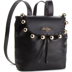 Plecak LOVE MOSCHINO - JC4078PP17LI0000 Nero. Czarne plecaki damskie Love Moschino, bez wzorów, ze skóry ekologicznej. W wyprzedaży za 769,00 zł.