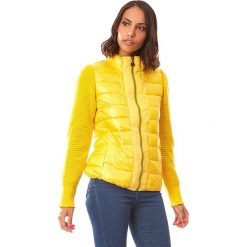 Kurtka przejściowa w kolorze żółtym. Żółte kurtki damskie Snowie Collection, m, bez wzorów, z dzianiny, bez kaptura. W wyprzedaży za 219,95 zł.