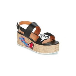 Sandały Love Moschino JA16087I15. Czarne sandały damskie marki Love Moschino. Za 687,20 zł.