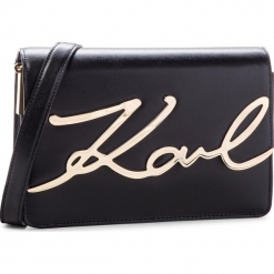 Torebka KARL LAGERFELD - 86KW3032 Black/Gold. Czarne torebki klasyczne damskie marki KARL LAGERFELD, bez wzorów, ze skóry, klasyczne, bez dodatków. Za 1489,00 zł.
