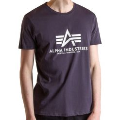 ALPHA INDUSTRIES BASIC T-SHIRT > 100501466. Koszulki męskie Alpha Industries, xxl, bez wzorów, z bawełny, street, z okrągłym kołnierzem. W wyprzedaży za 69,99 zł.