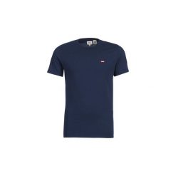 T-shirty z krótkim rękawem Levis SS ORIGINAL HM TEE. Niebieskie t-shirty męskie Levi's®, xs, bez wzorów, bez kołnierzyka, krótkie. Za 109,00 zł.