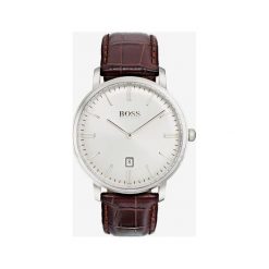BOSS Zegarek Brązowy Srebrny. Szare zegarki męskie Boss, srebrne. Za 1027,95 zł.