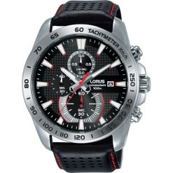Zegarek Lorus Męski RM393DX9 Chronograf czarny. Czarne zegarki męskie marki Lorus. Za 386,00 zł.