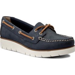 Półbuty SPERRY - STS99168 Navy. Niebieskie półbuty damskie Sperry, bez wzorów, ze skóry ekologicznej, bez obcasa, na płaskiej podeszwie, bez zapięcia. W wyprzedaży za 239,00 zł.