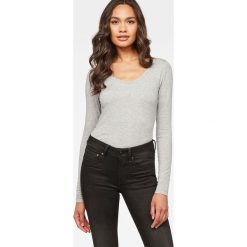 G-Star Raw - Longsleeve. Szare bluzki damskie G-Star RAW, s, bez wzorów, z dzianiny, retro, z okrągłym kołnierzem, z długim rękawem. Za 139,90 zł.