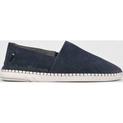 Strellson - Espadryle. Niebieskie espadryle męskie marki Strellson, bez wzorów, ze skóry. Za 299,90 zł.