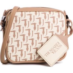 Torebka TRUSSARDI JEANS - New Vaniglia Cross Body 75B00757 W619. Brązowe listonoszki damskie Trussardi Jeans, bez wzorów, z jeansu, bez dodatków. W wyprzedaży za 299,00 zł.