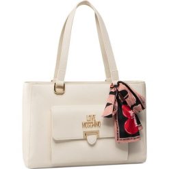 Torebka LOVE MOSCHINO - JC4242PP0AKG0110 Avorio. Brązowe torebki klasyczne damskie Love Moschino, bez wzorów, ze skóry ekologicznej, klasyczne, na ramię, bez dodatków. Za 949,00 zł.