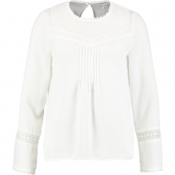 Bluzki damskie: Warehouse LACE BOX PLEAT TOP Bluzka ivory