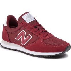 Sneakersy NEW BALANCE - U220FD Bordowy. Czerwone półbuty damskie New Balance, na co dzień, bez wzorów, ze skóry, bez obcasa, bez zapięcia. W wyprzedaży za 189,00 zł.
